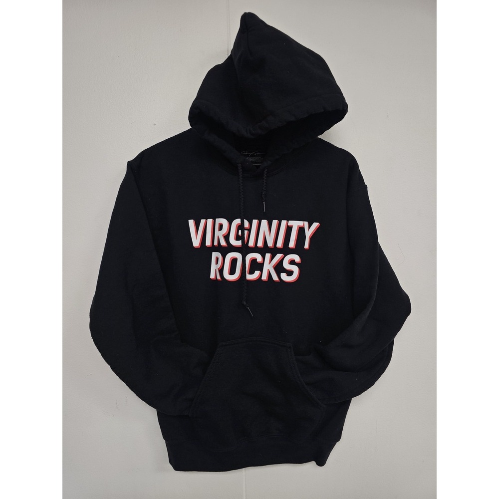 Danny Duncan Hoodie‎ Mens Small Black Virginity Rocks Fleece Pullover Sweatshirt